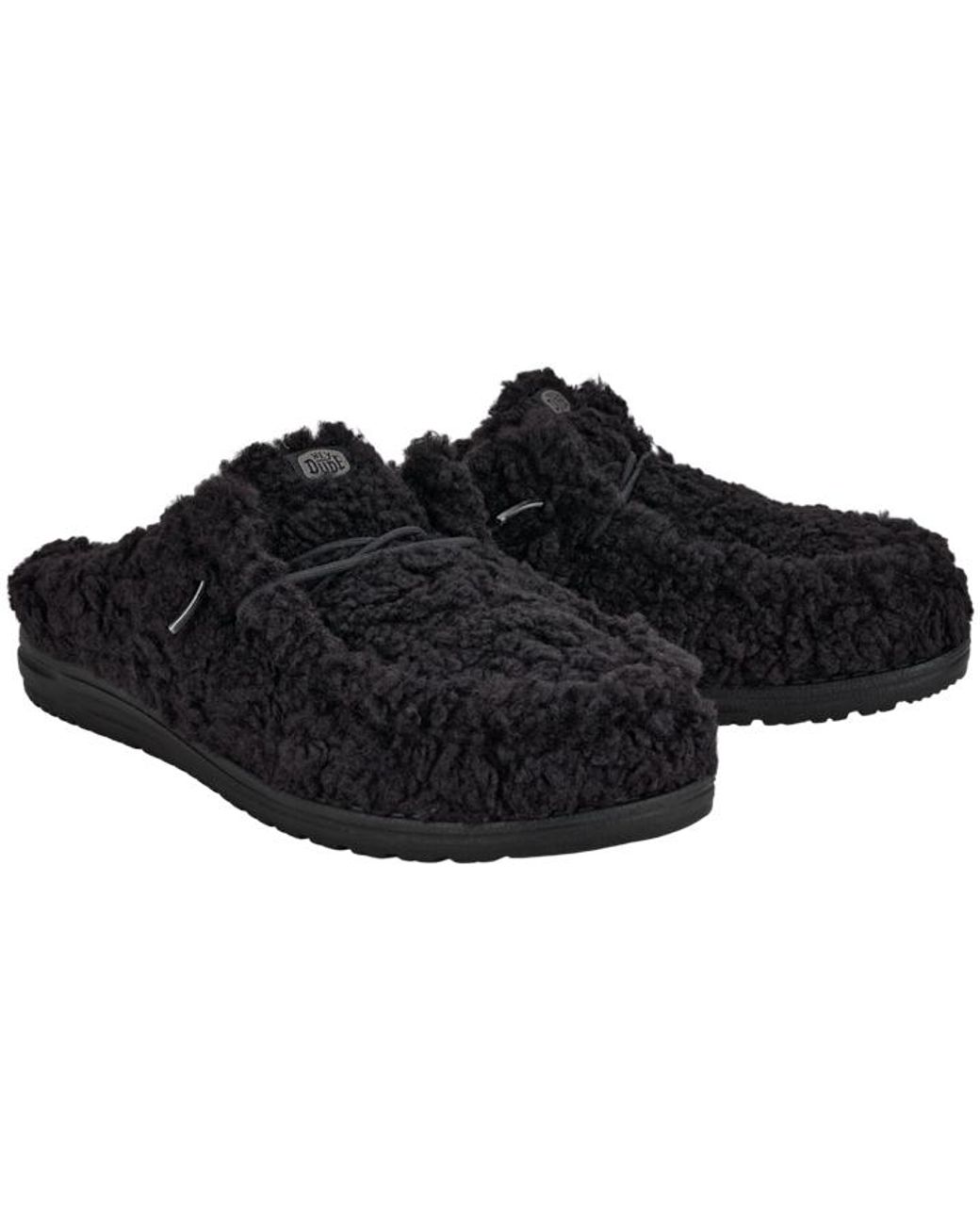 HeyDude Black Wally Slipper for men
