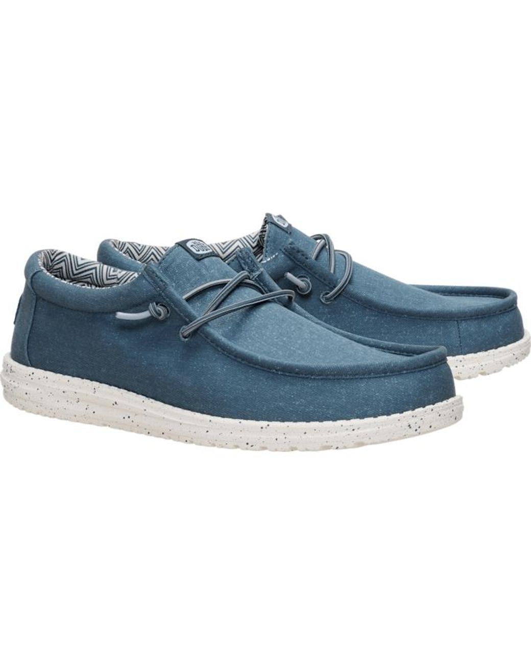 HeyDude Blue Wally Stretch Canvas for men