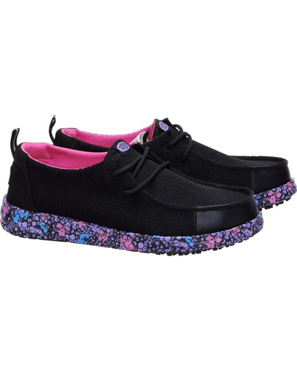 HeyDude Black Wendy Work Ce Floral