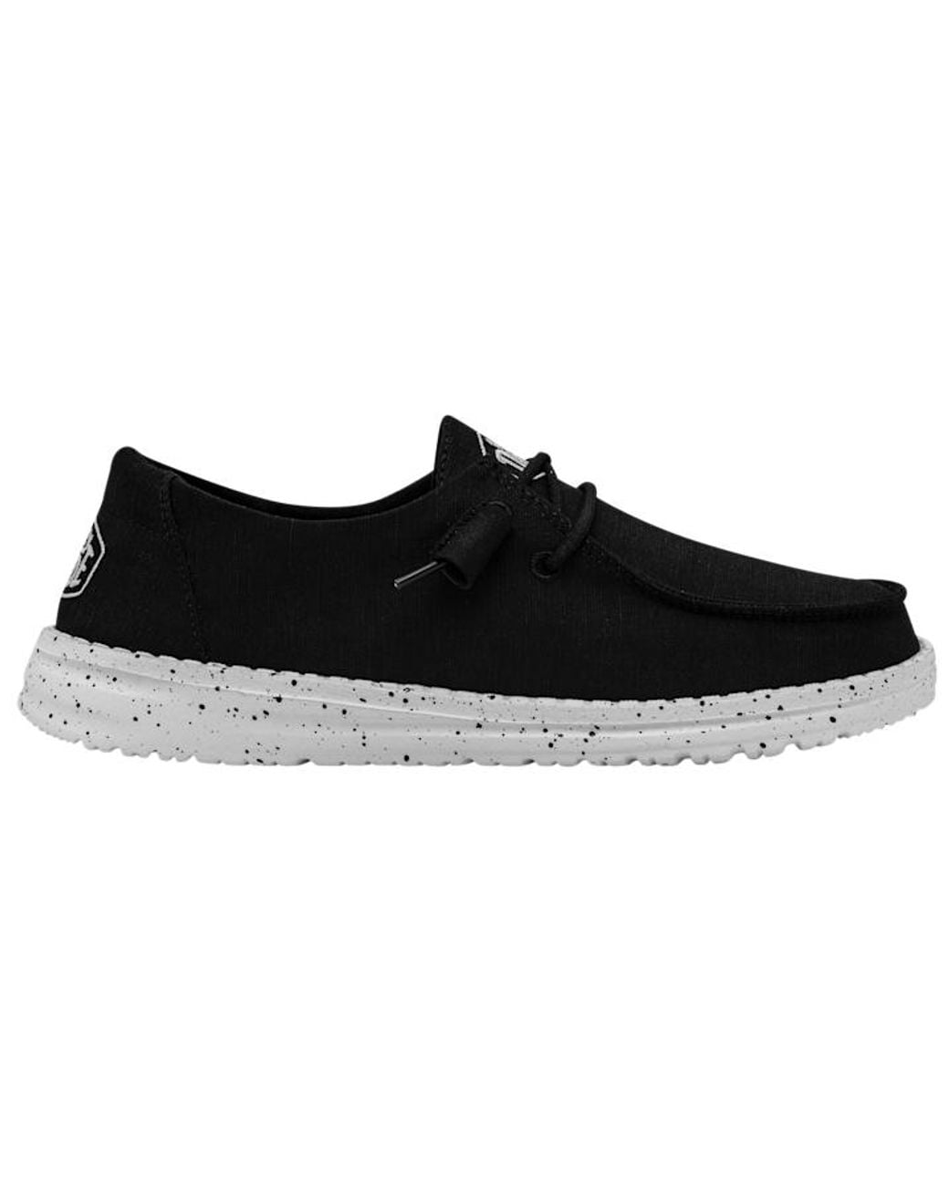HeyDude Black Wendy Slub Canvas