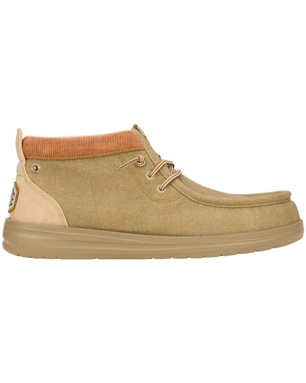 HeyDude Black Wally Mid Gripr Workwear for men