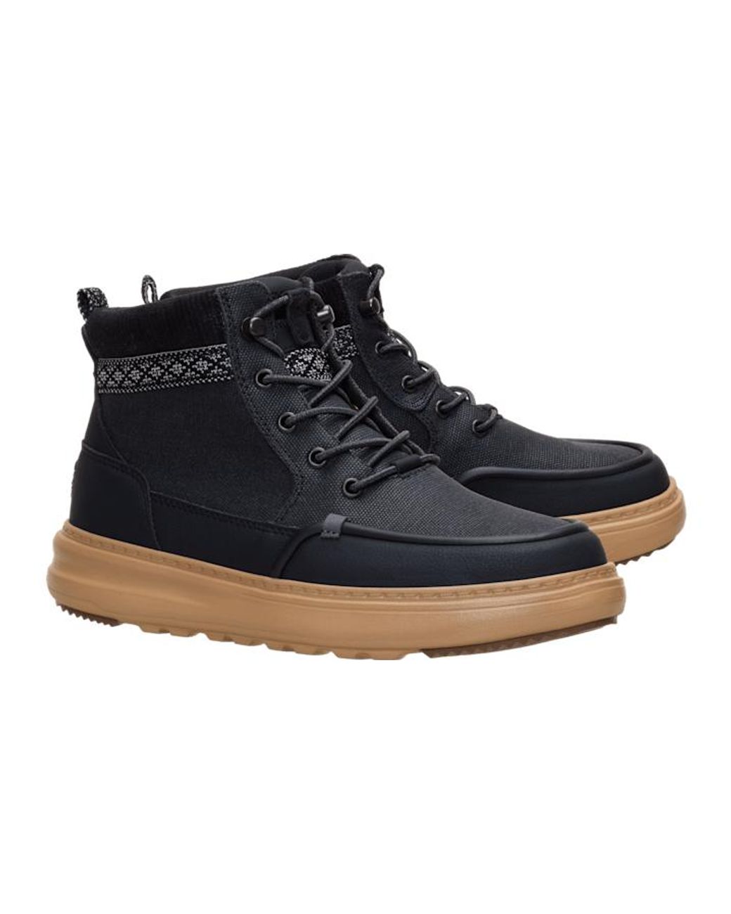 HeyDude Blue Remi Field Boot Waxed Canvas