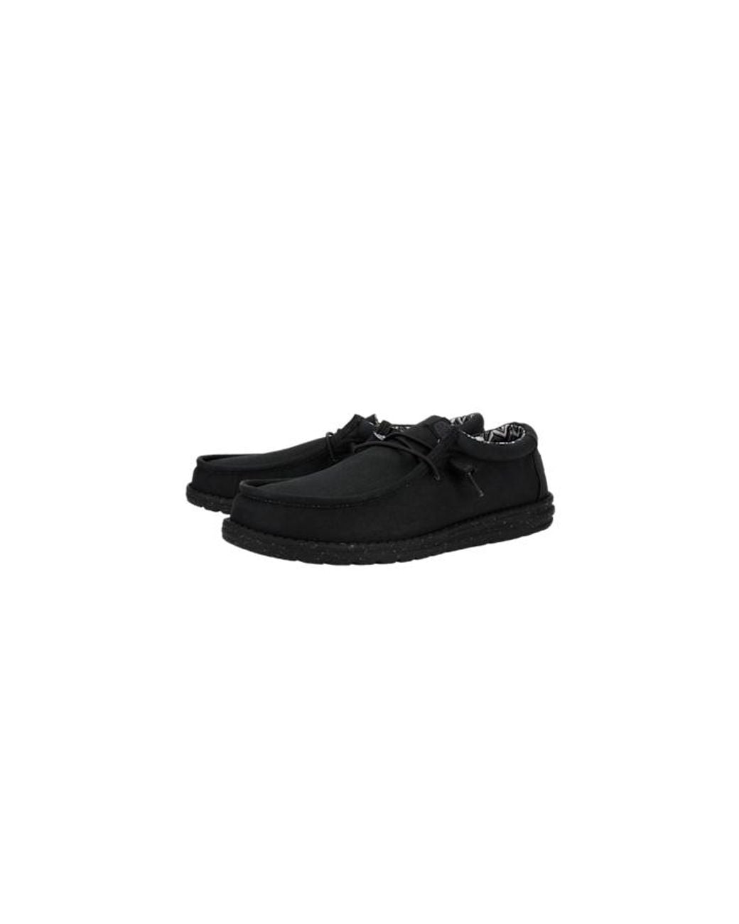 HeyDude Black Wendy Stretch Canvas