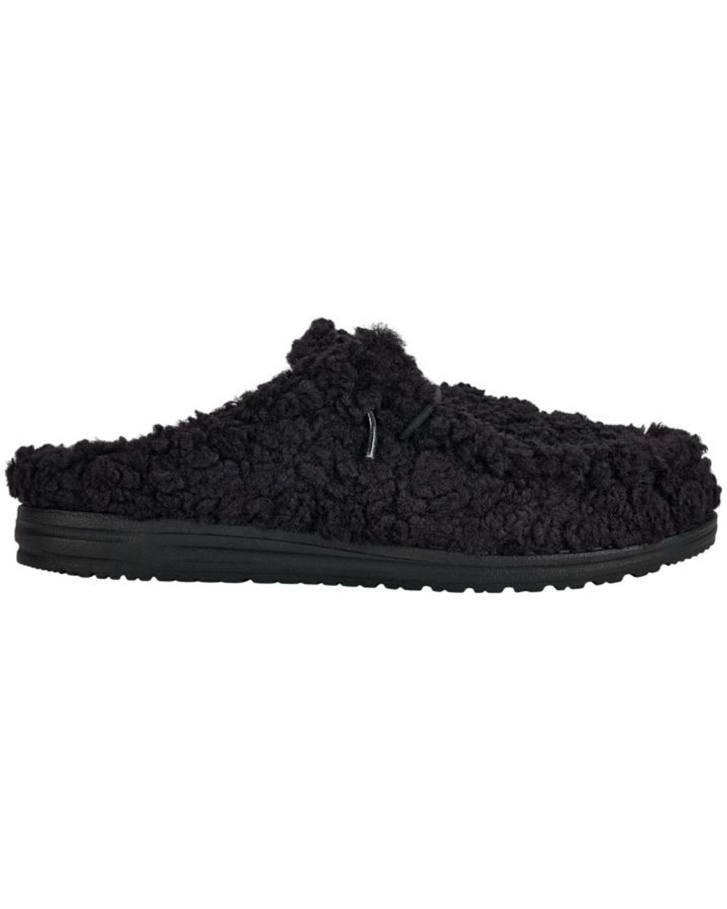 HeyDude Black Wally Slipper for men