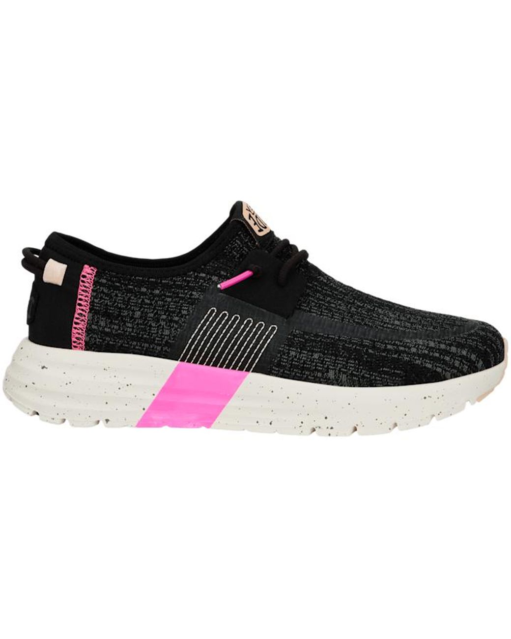HeyDude Black Sirocco Sport Stripe