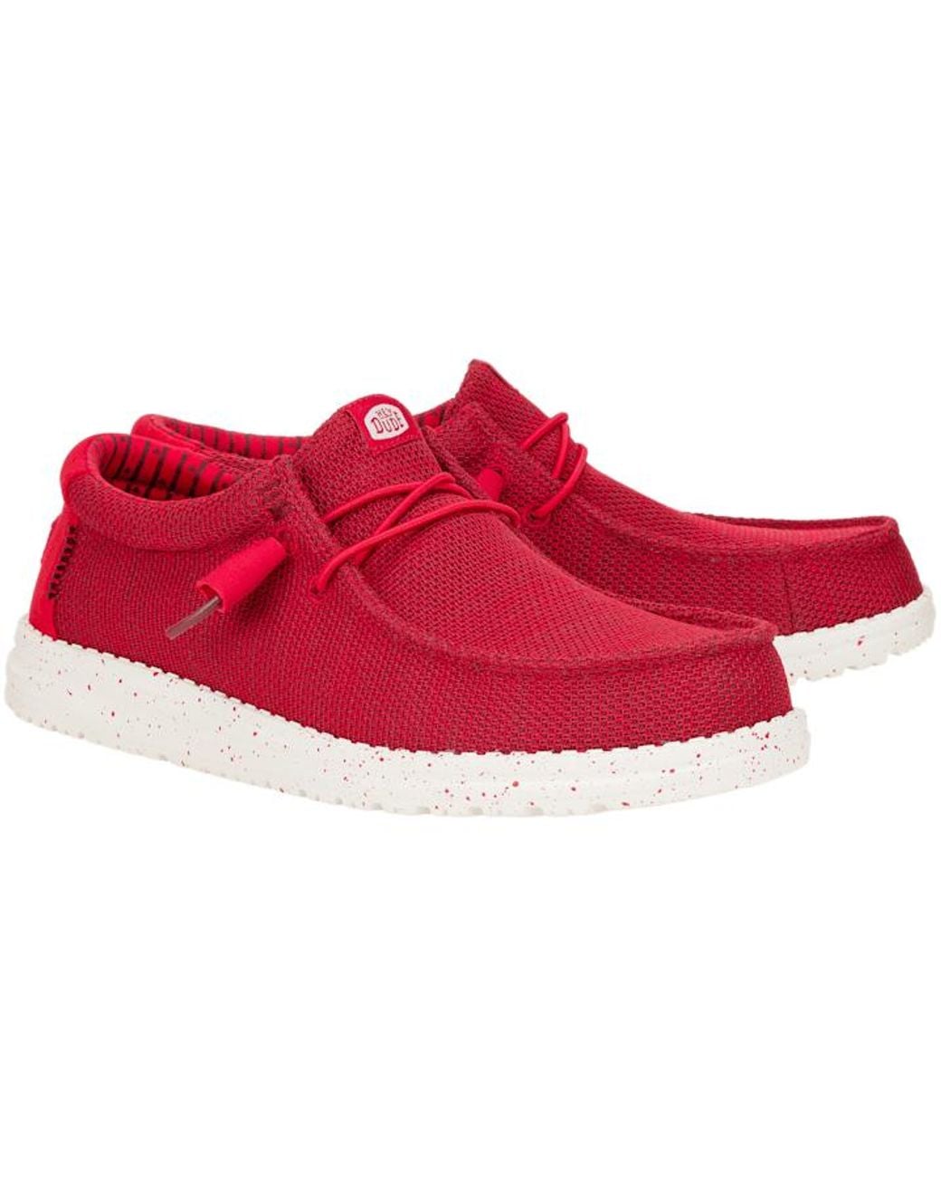 HeyDude Red Wally Stretch Sox for men
