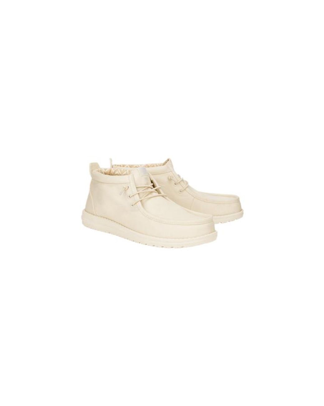 HeyDude Black Wally Mid Stretch Canvas for men