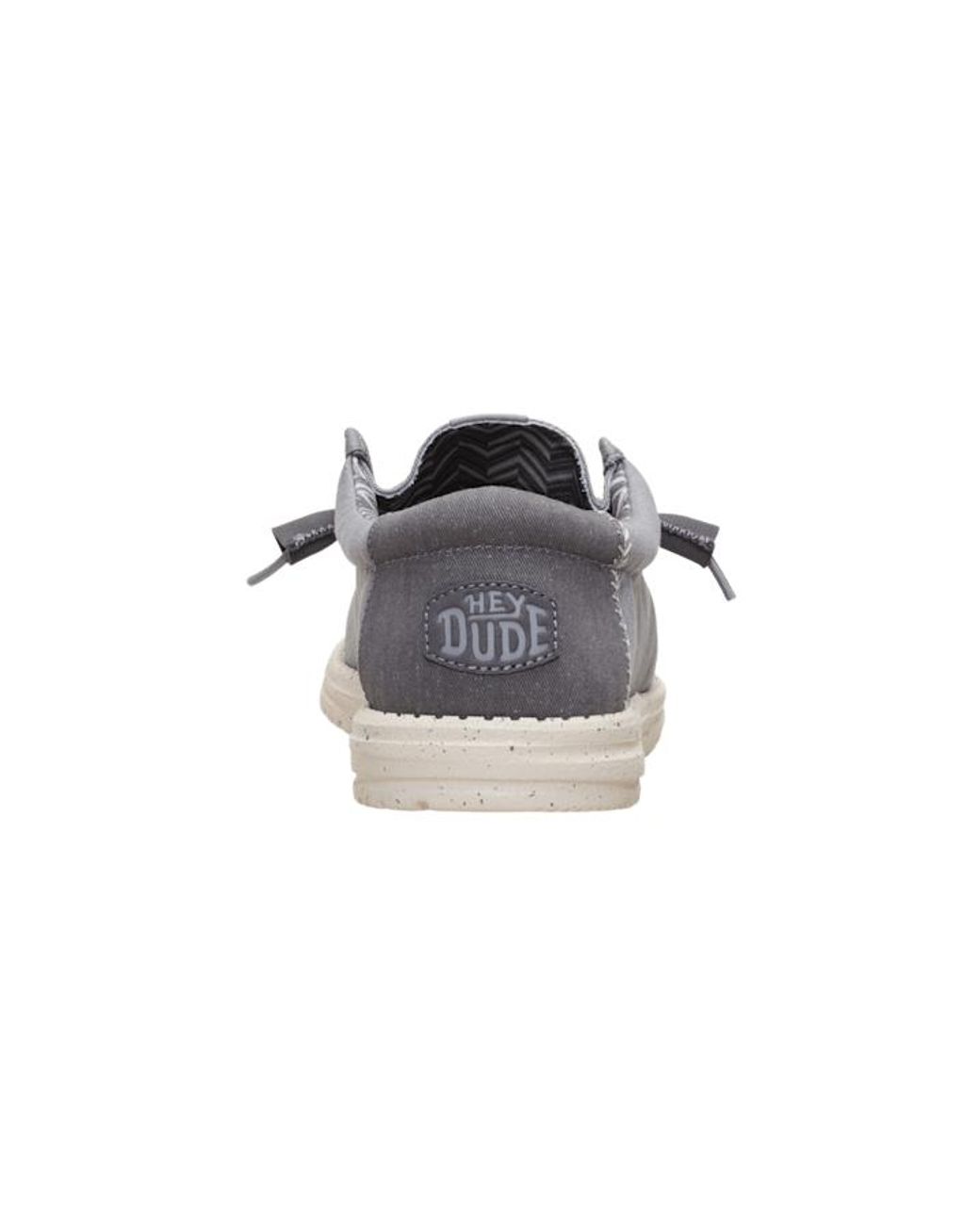 HeyDude Black Wally Stretch Canvas for men