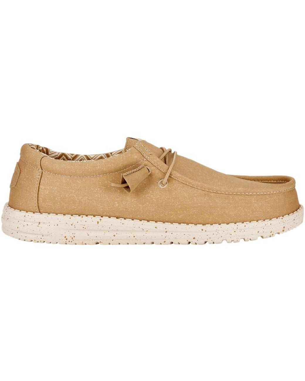 HeyDude Black Wally Stretch Canvas for men