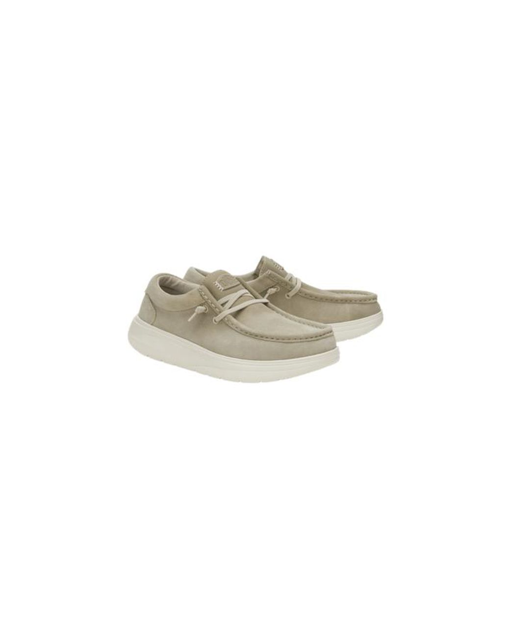 HeyDude Black Wally Comf Suede for men