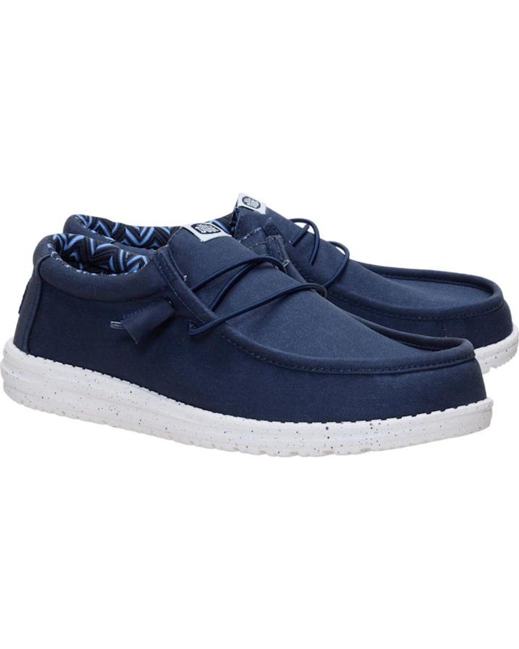HeyDude Blue Wally Stretch Canvas for men