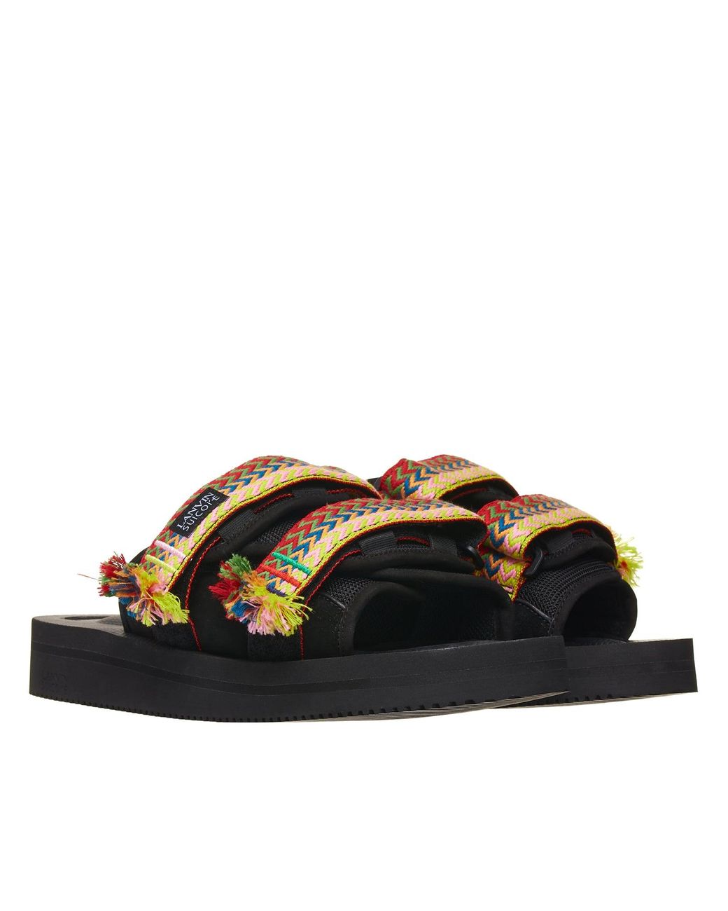 Suicoke Rubber X Lanvin Sandals in Black for Men | Lyst