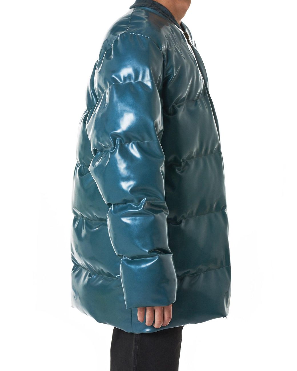 latex puffer coat