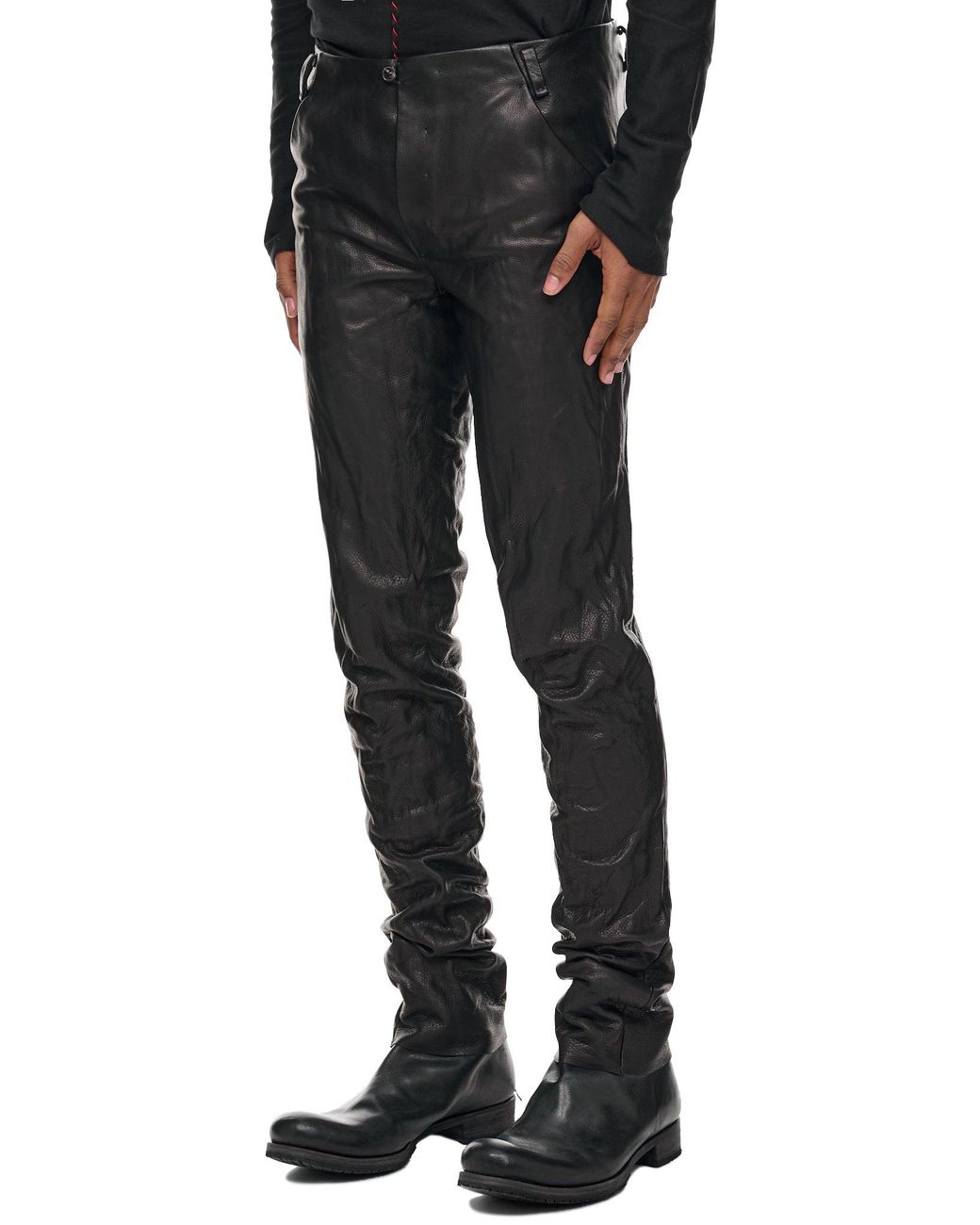 Ma+ Leather Trousers in Black for Men | Lyst