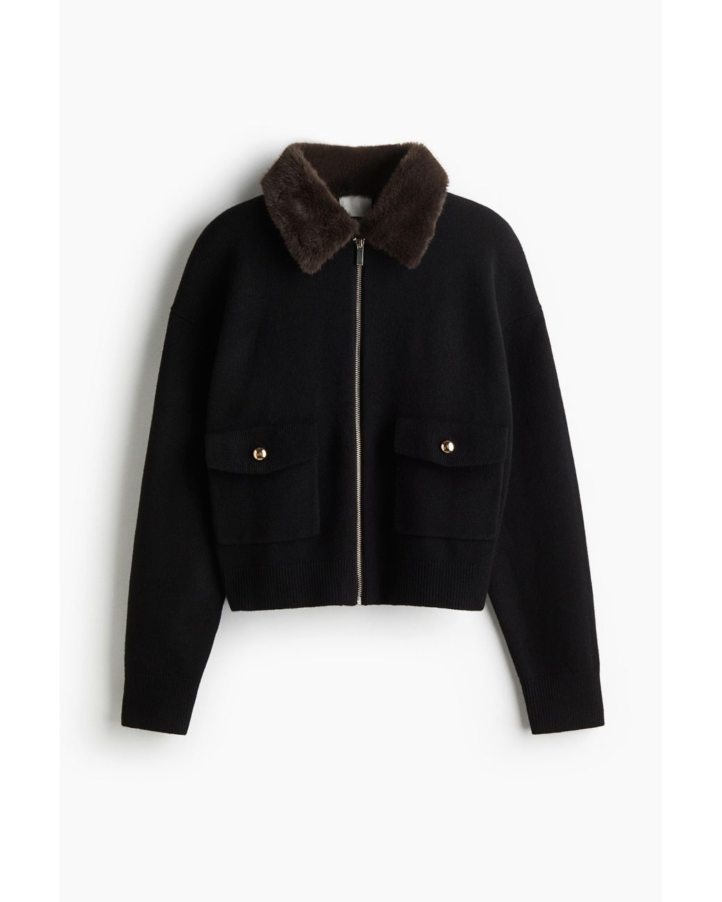 Gilet avec col H&M en coloris Black