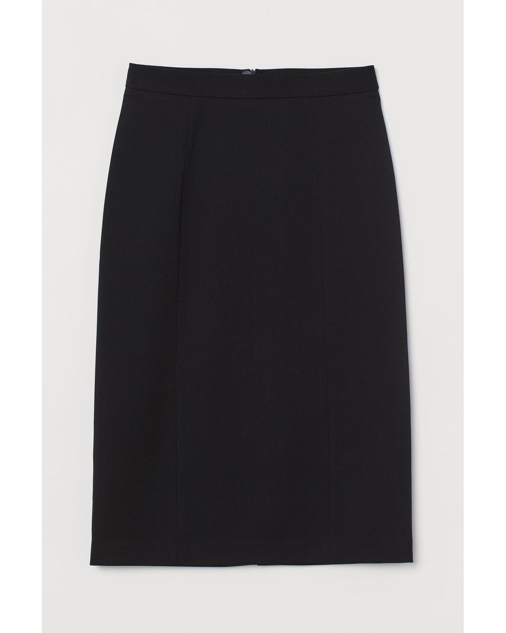 H&M Synthetic Knee-length Pencil Skirt in Black - Lyst