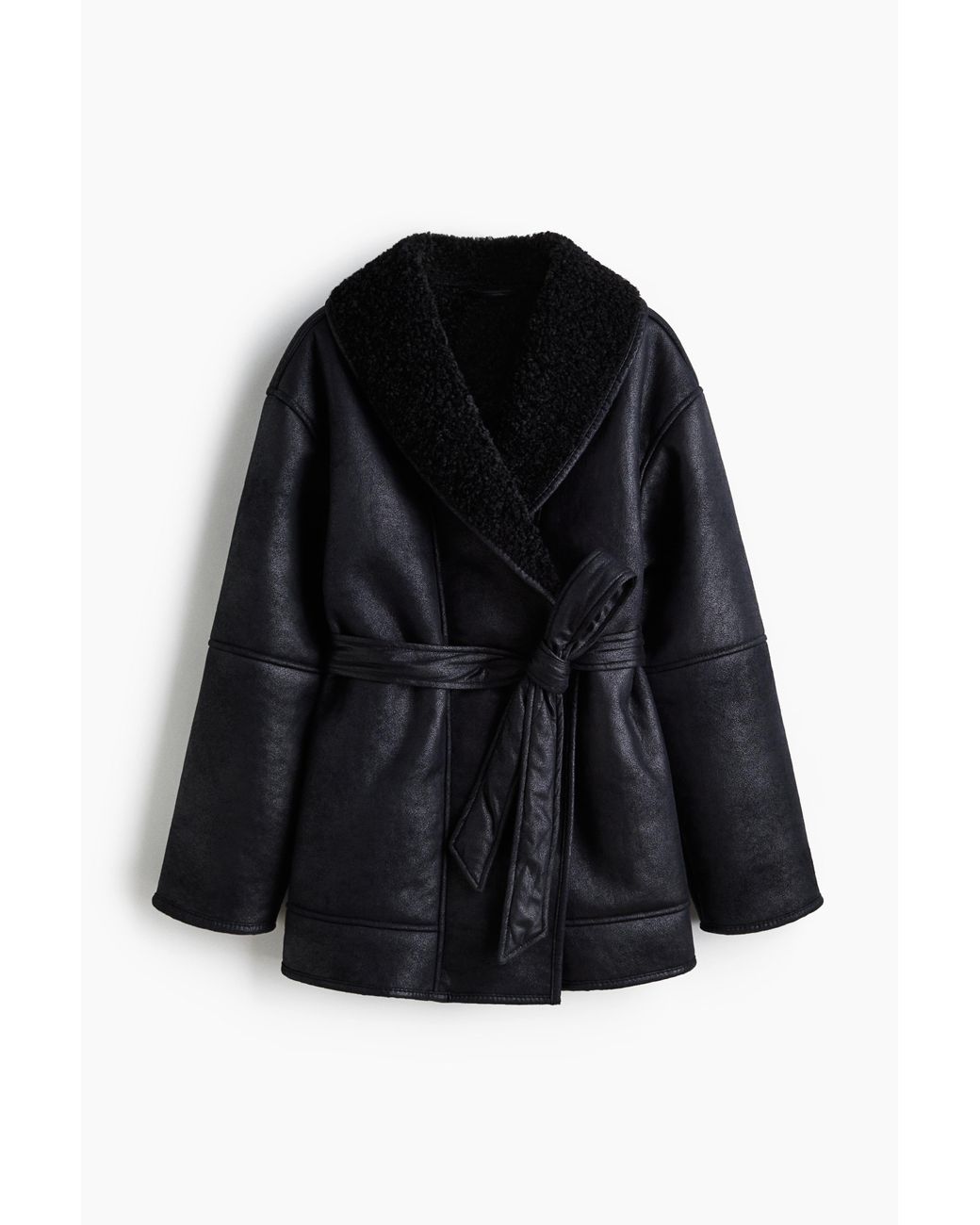 H&m Manteau Teddy Bear Manteau Duveteux Femme Manteau Double