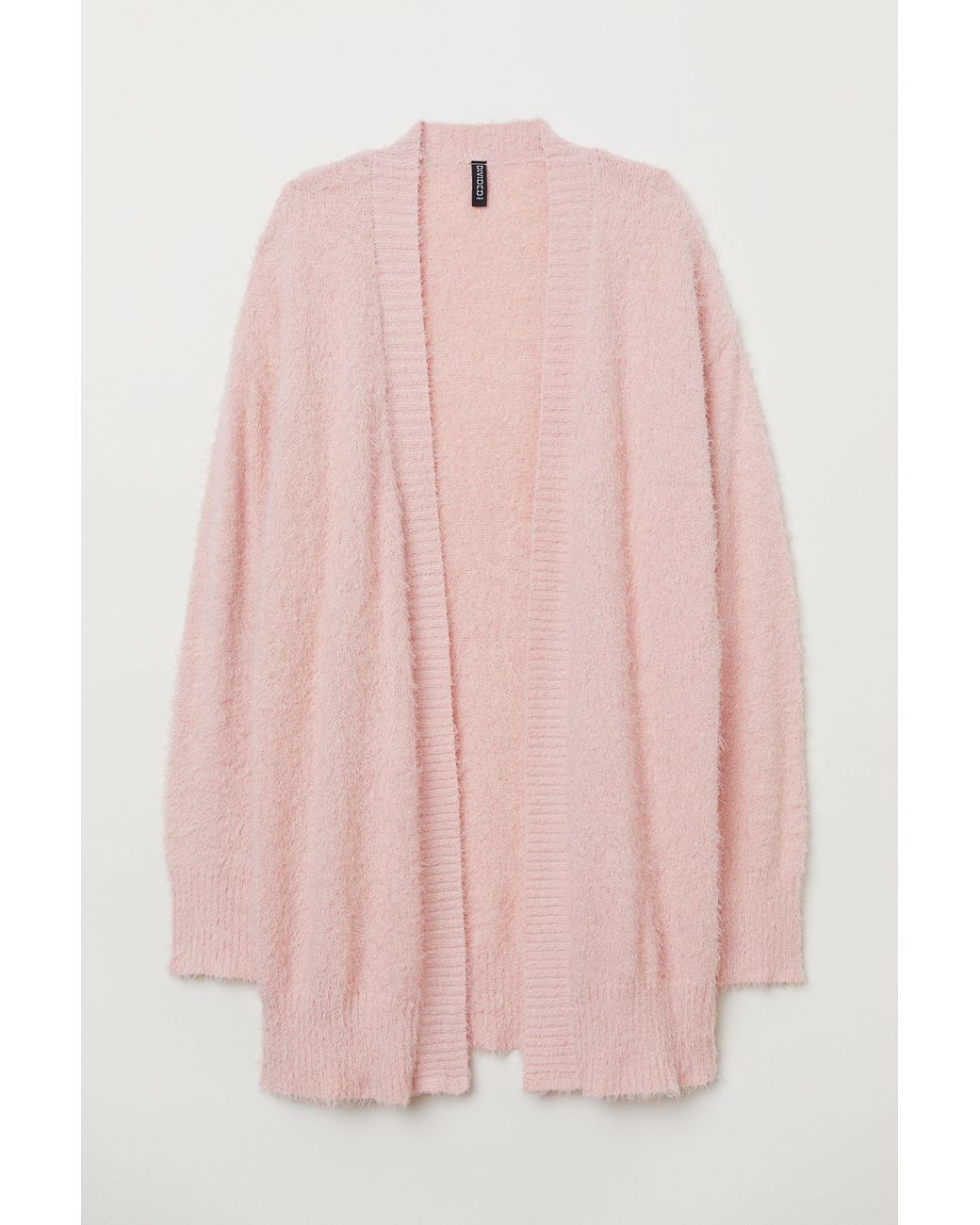 Hu0026M Fluffy Cardigan in Pink | Lyst