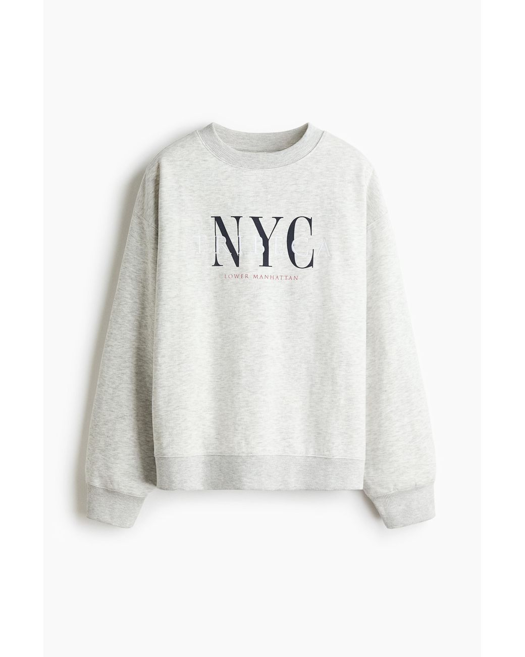 Sweat avec texte H&M en coloris White