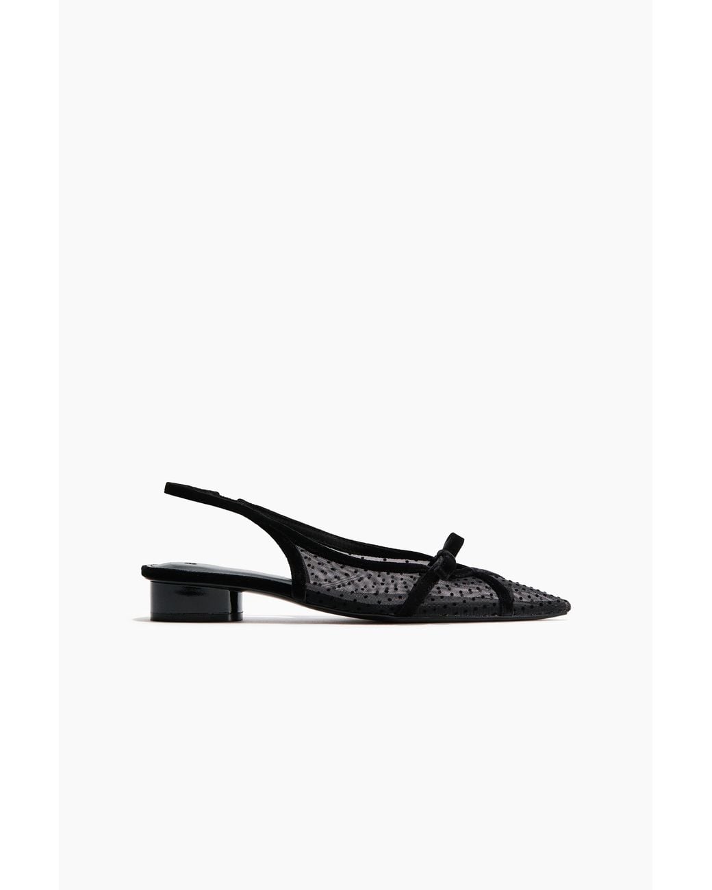 H&M Black Slingpumps mit Blockabsatz
