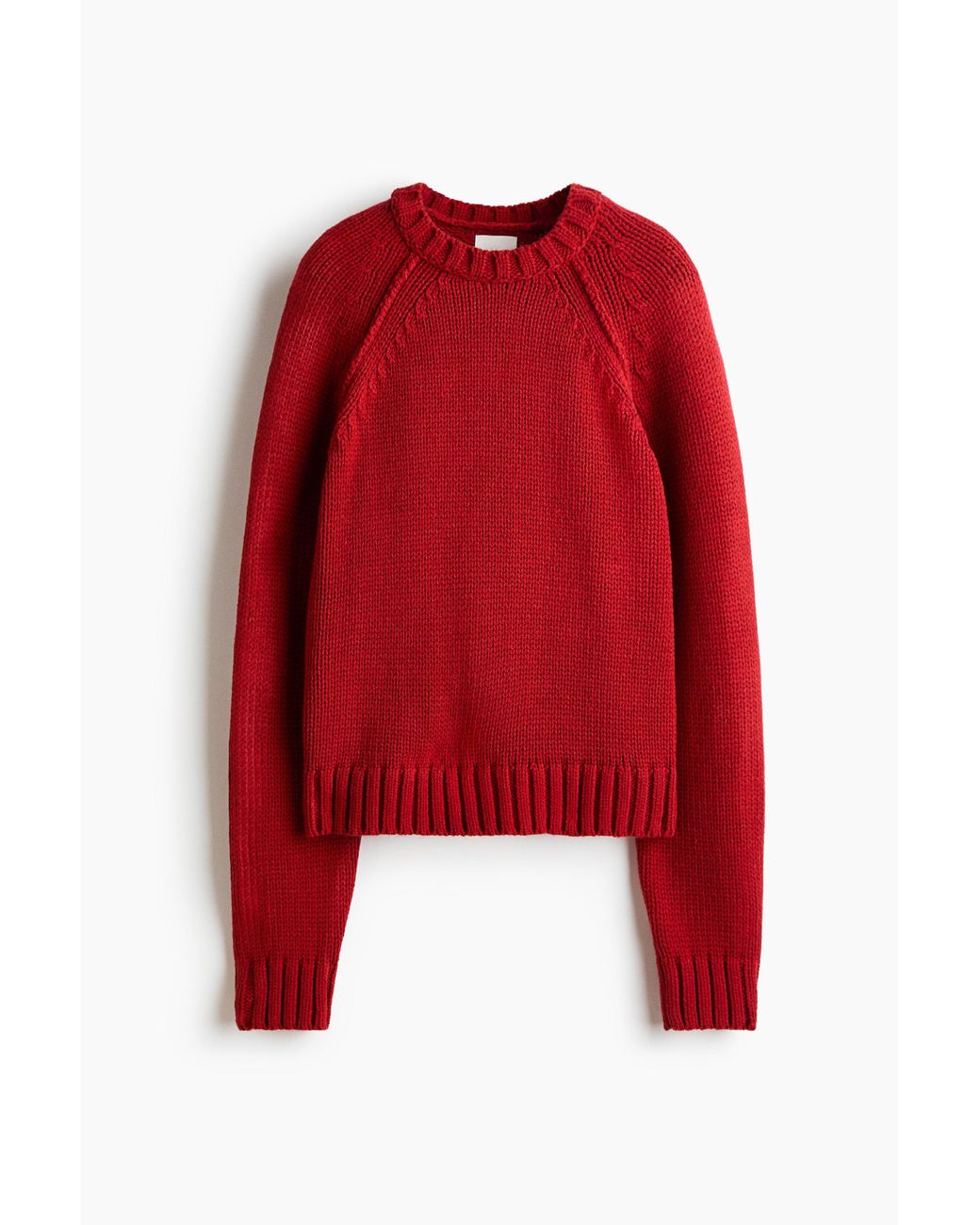 H&M Red Pullover mit Raglanärmeln