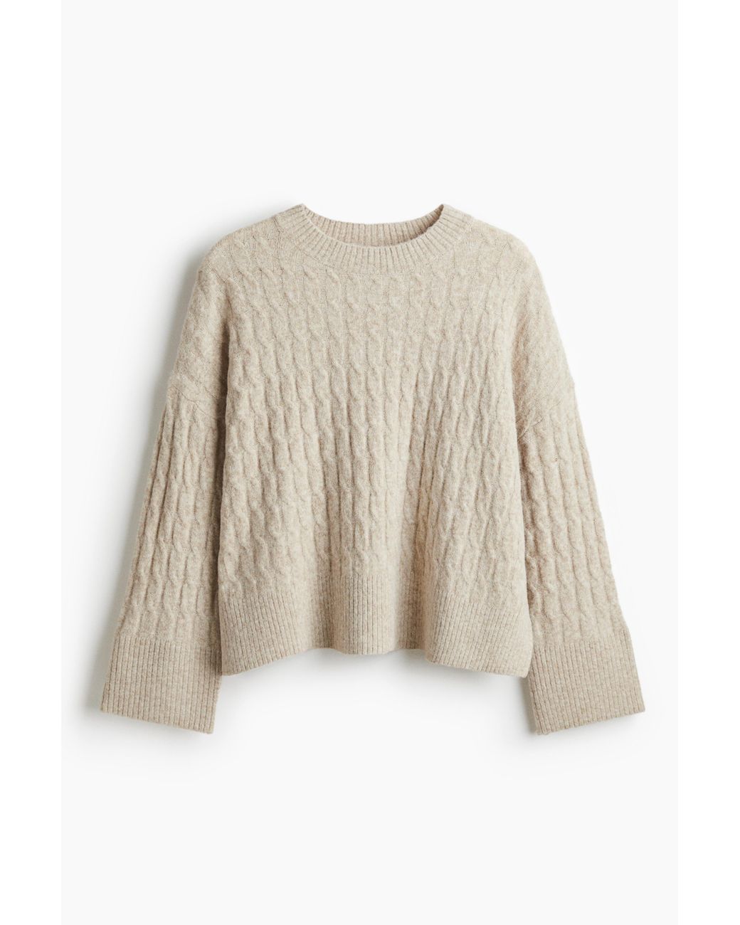 Pull en maille torsadée H&M en coloris Natural