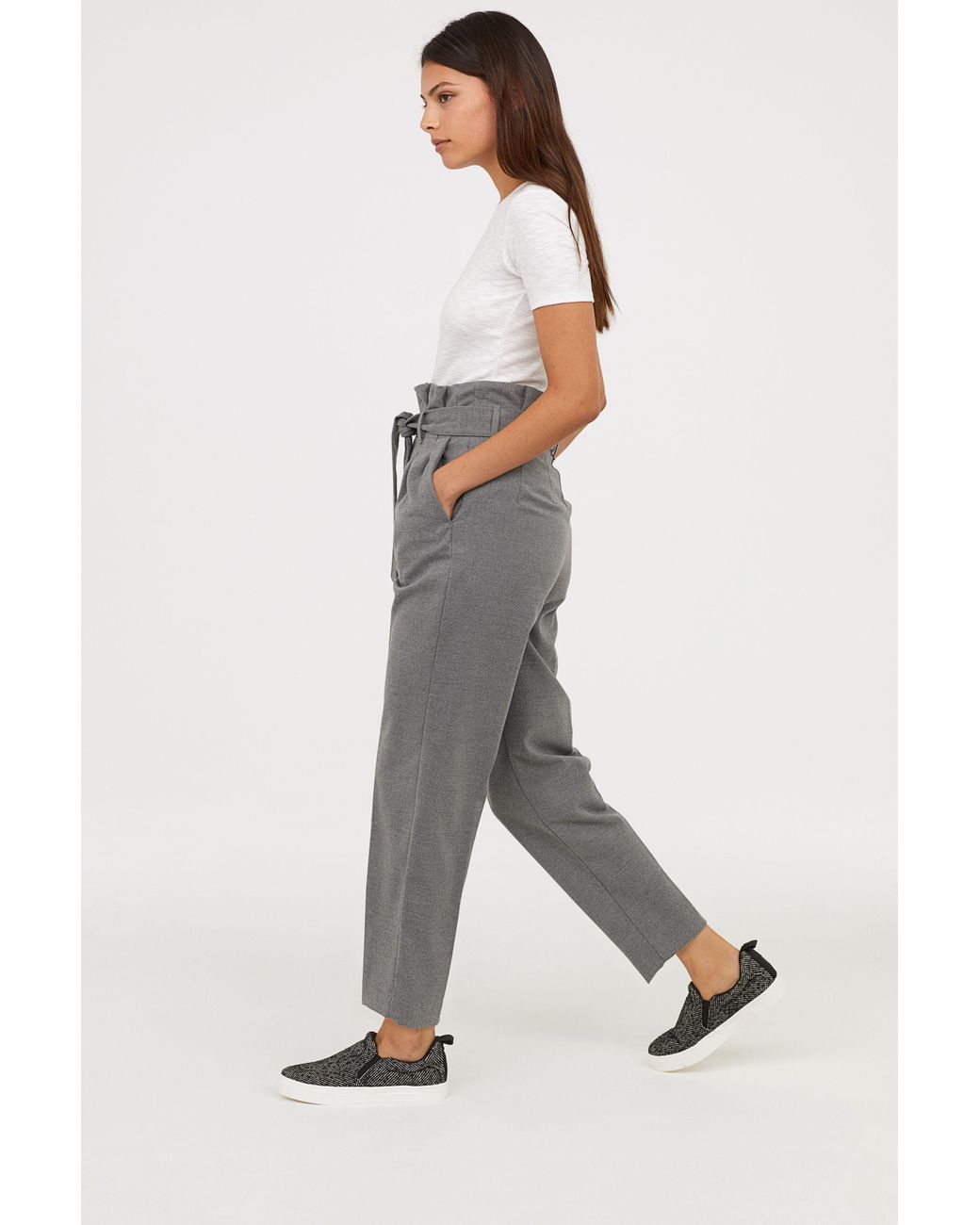 Dunnes Stores  Offwhite Savida Paperbag Trousers