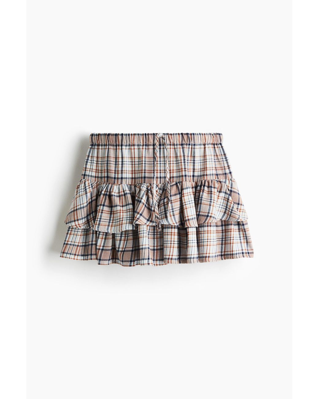 H&M Rok Met Drawstring En Volants in het White