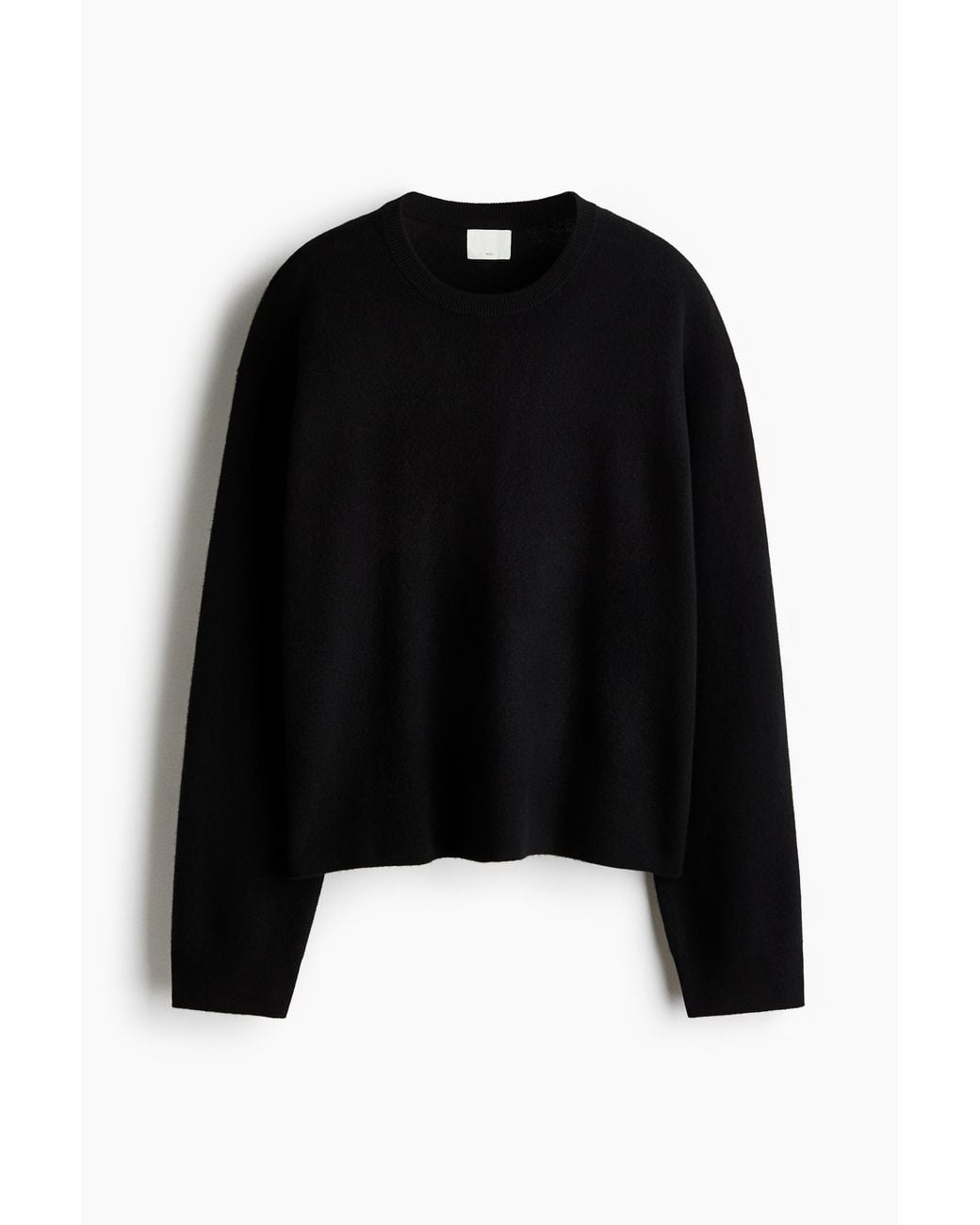 H&M Oversized Wollen Trui in het Black