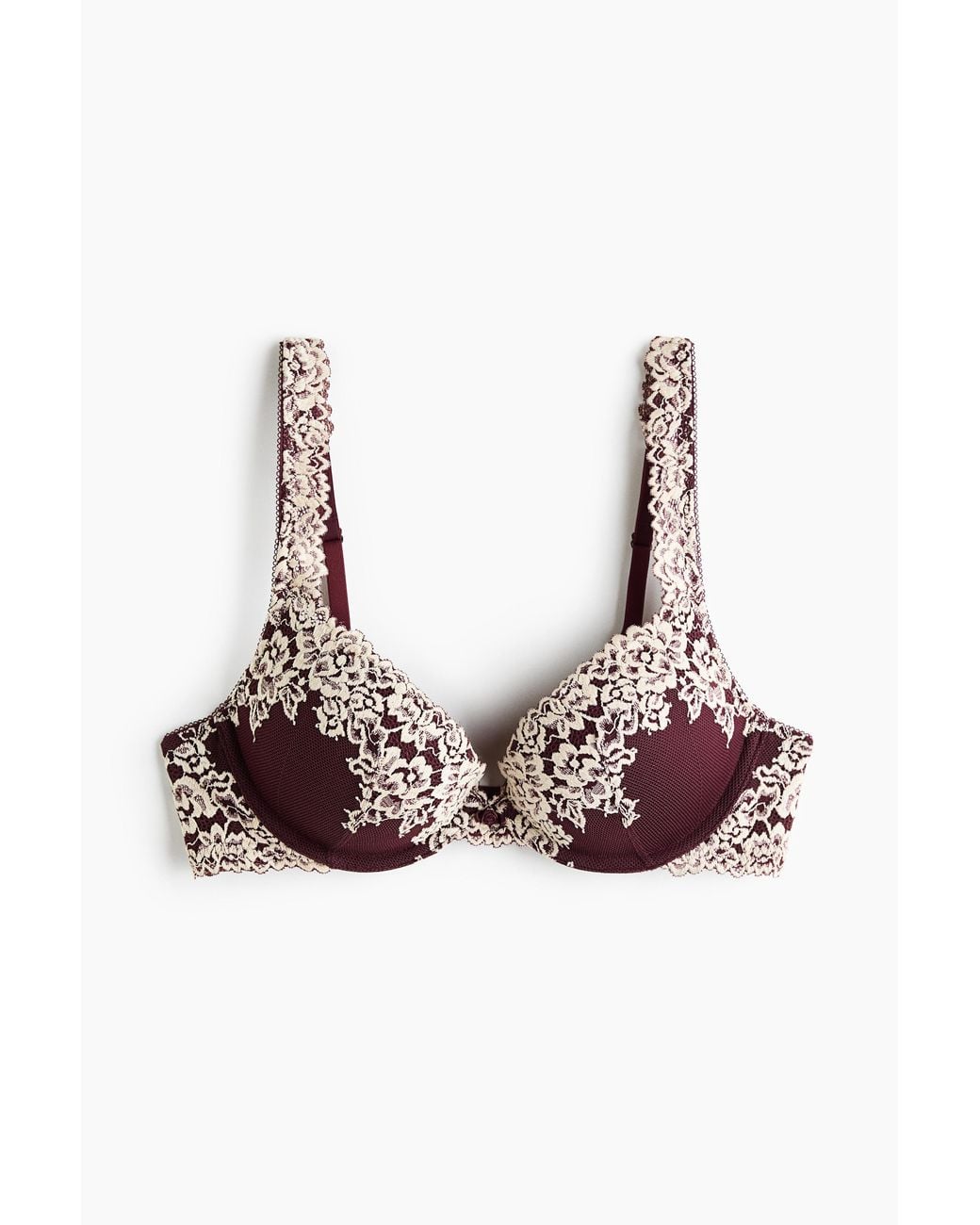 H&M Kanten Superpush-up Bh in het Multicolor