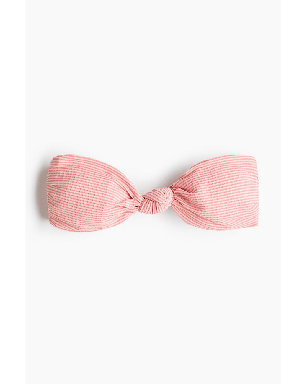 H&M Padded Bandeaubikinitop in het Pink