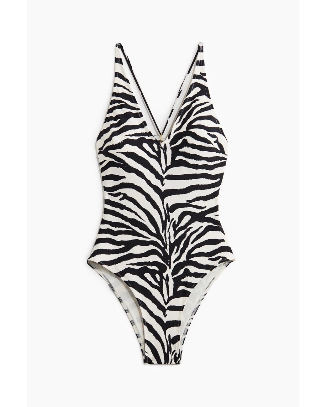 H&M Open-backbadpak Met Padded Cups in het White