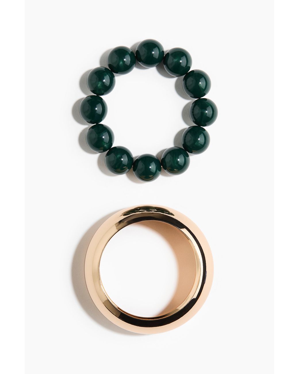 H&M Black 2er-Pack Armbänder