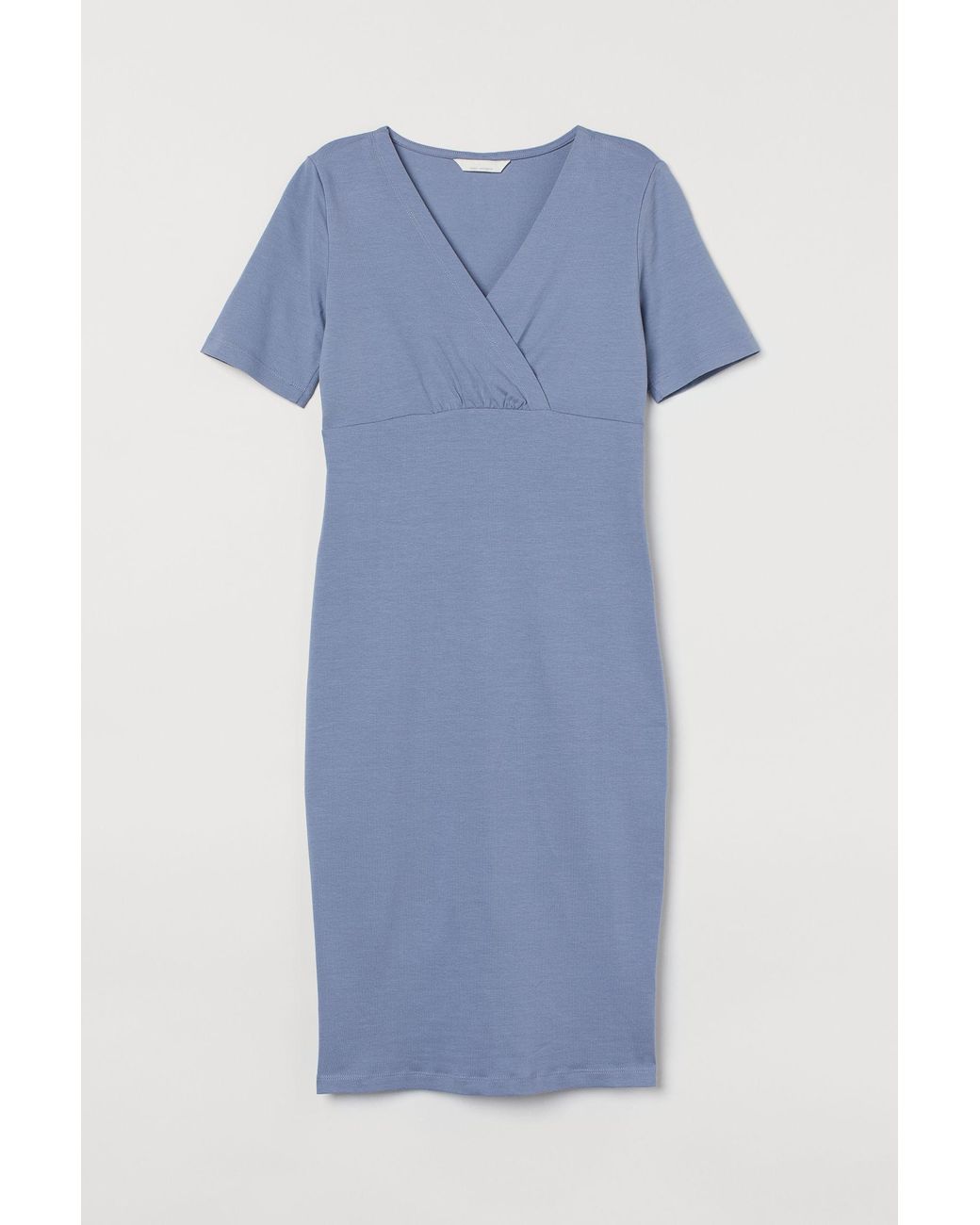 H&M Mama Cotton Nursing Dress in Blue - Lyst