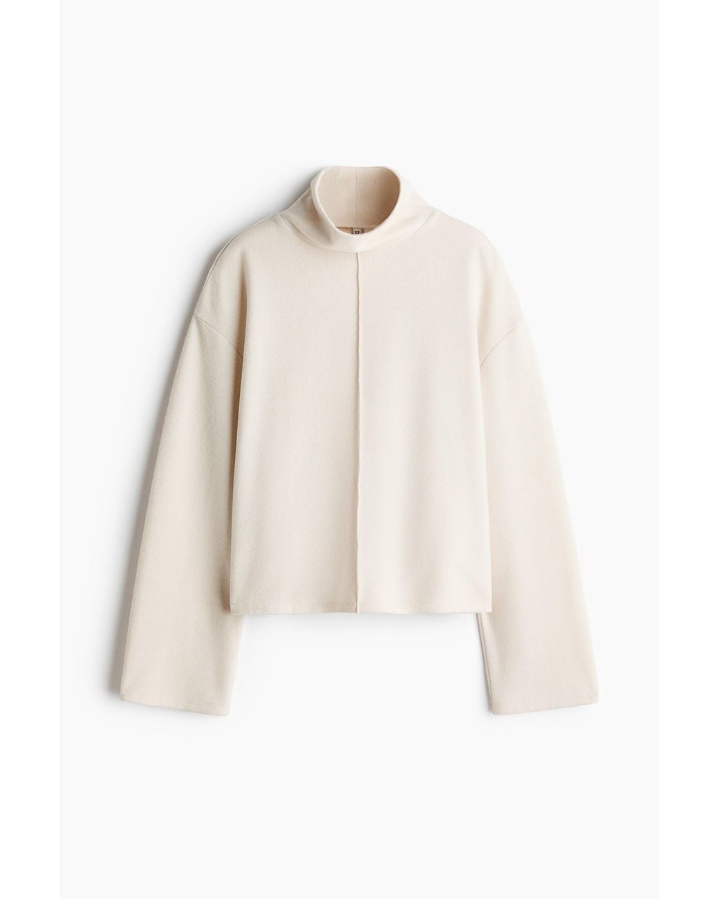 Pull Loose Avec Col Cheminée H&M en coloris Natural
