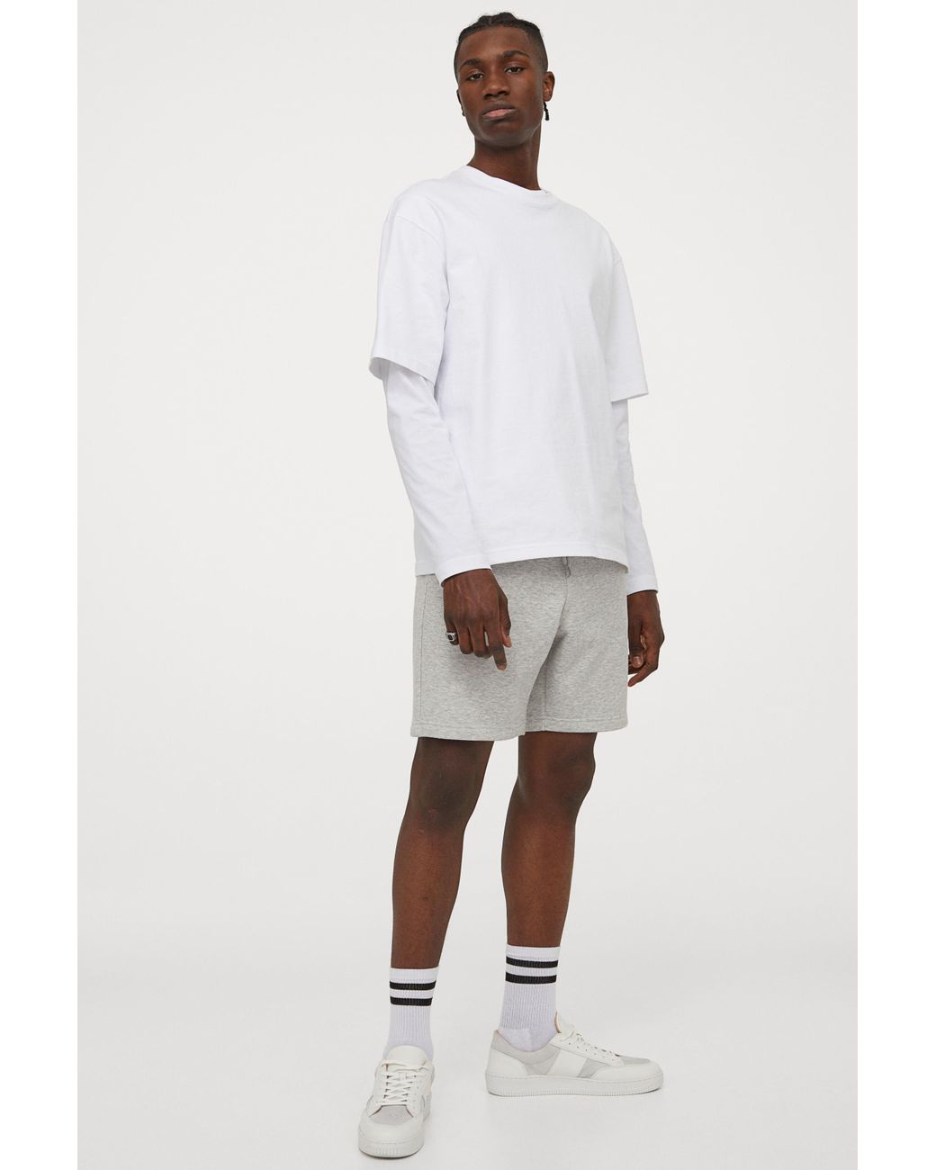 h and m regular fit sweatshorts
