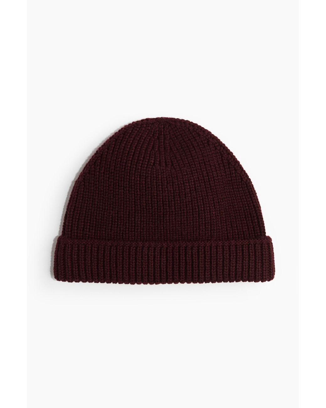 H&M Red Gerippte Beanie
