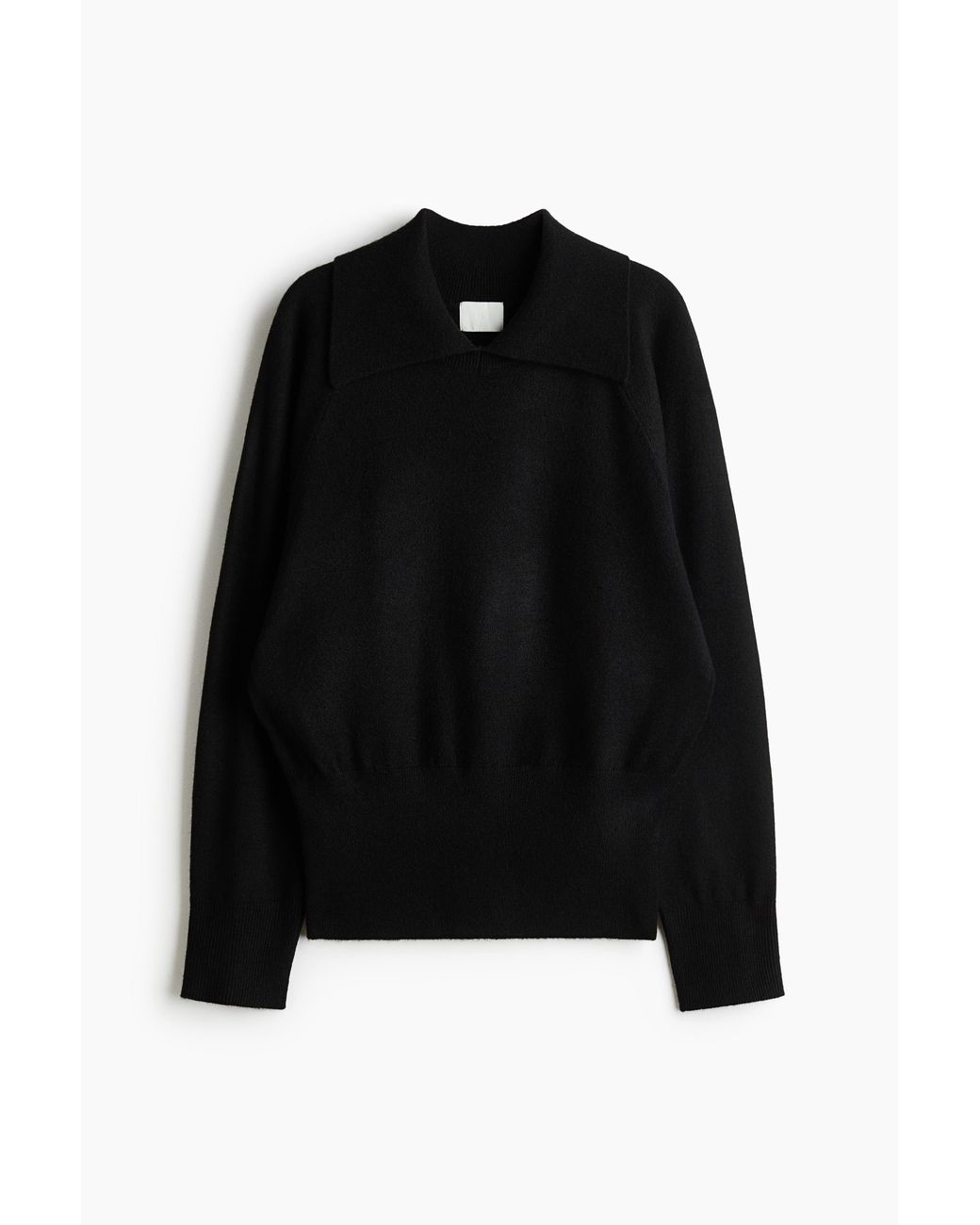 Pull Oversize Avec Col H&M en coloris Black