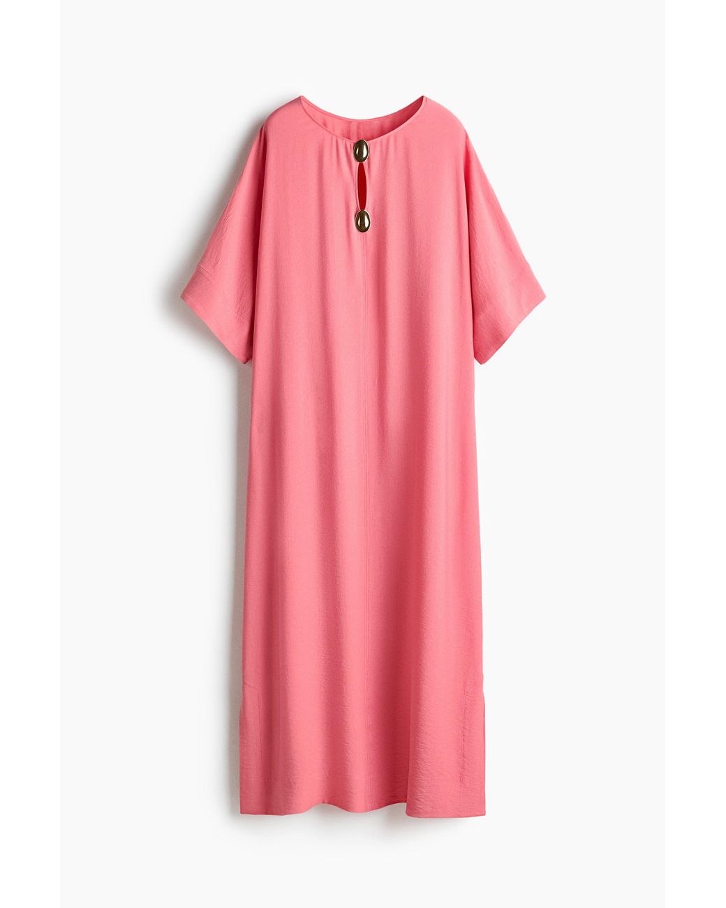Robe Caftan Maxi H&M en coloris Pink
