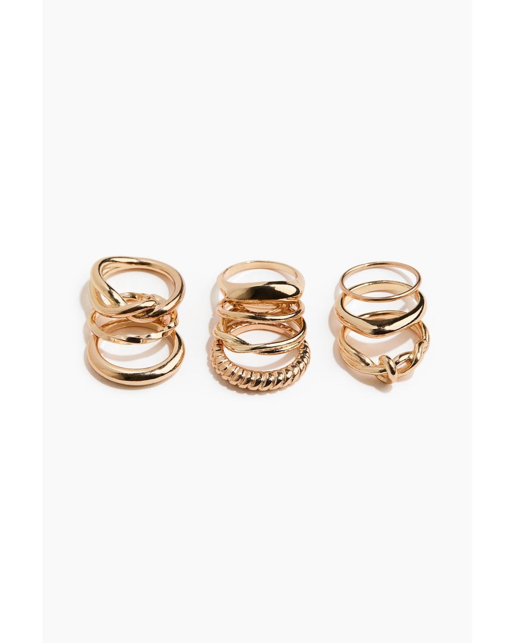 H&M Set Van 10 Ringen in het White