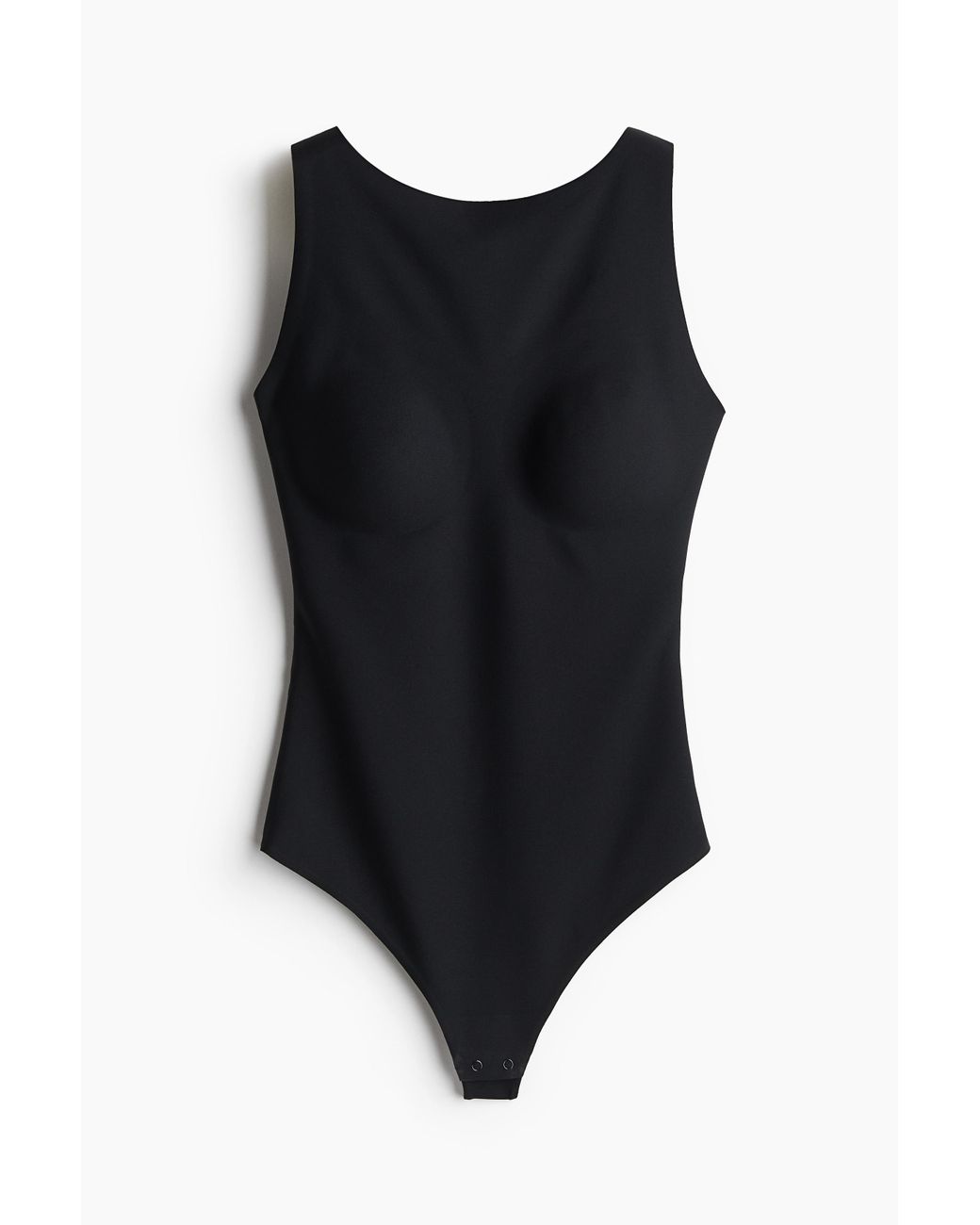 H&M Stringbody Van Microvezel in het Black