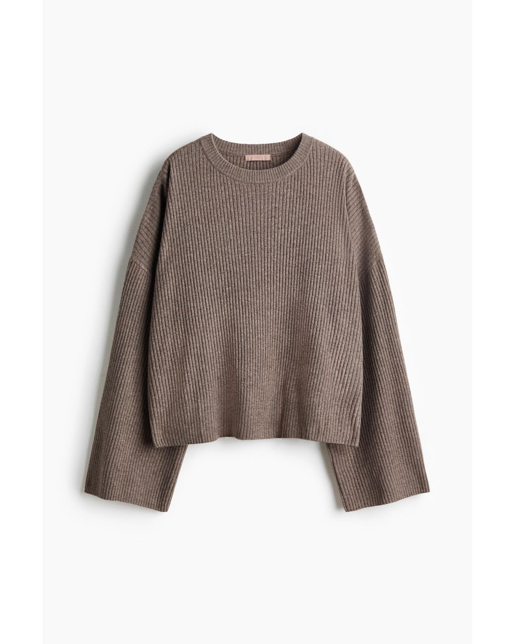 Pull en maille côtelée H&M en coloris Brown