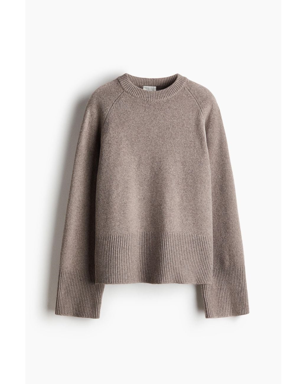 H&M Brown Pullover mit Raglanärmeln