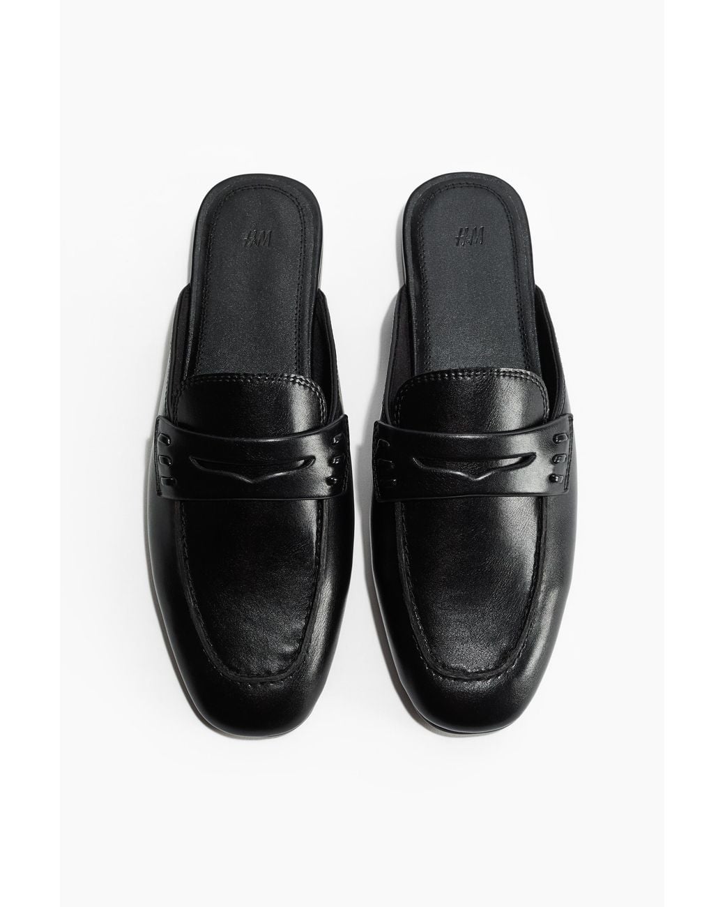 H&M Black Pennyloafer-Mules