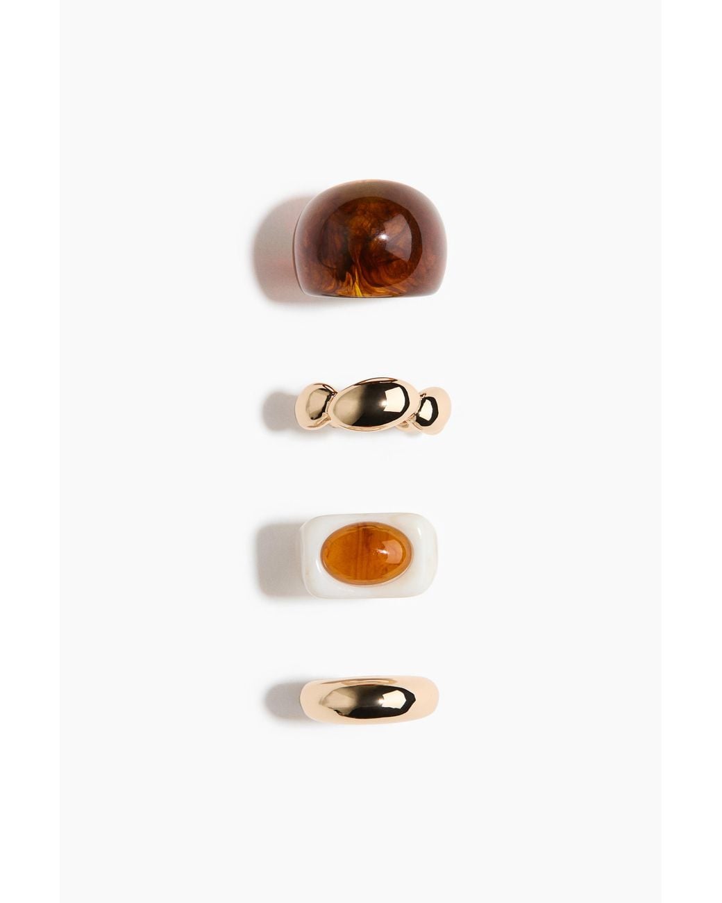 H&M Set Van 4 Ringen in het White