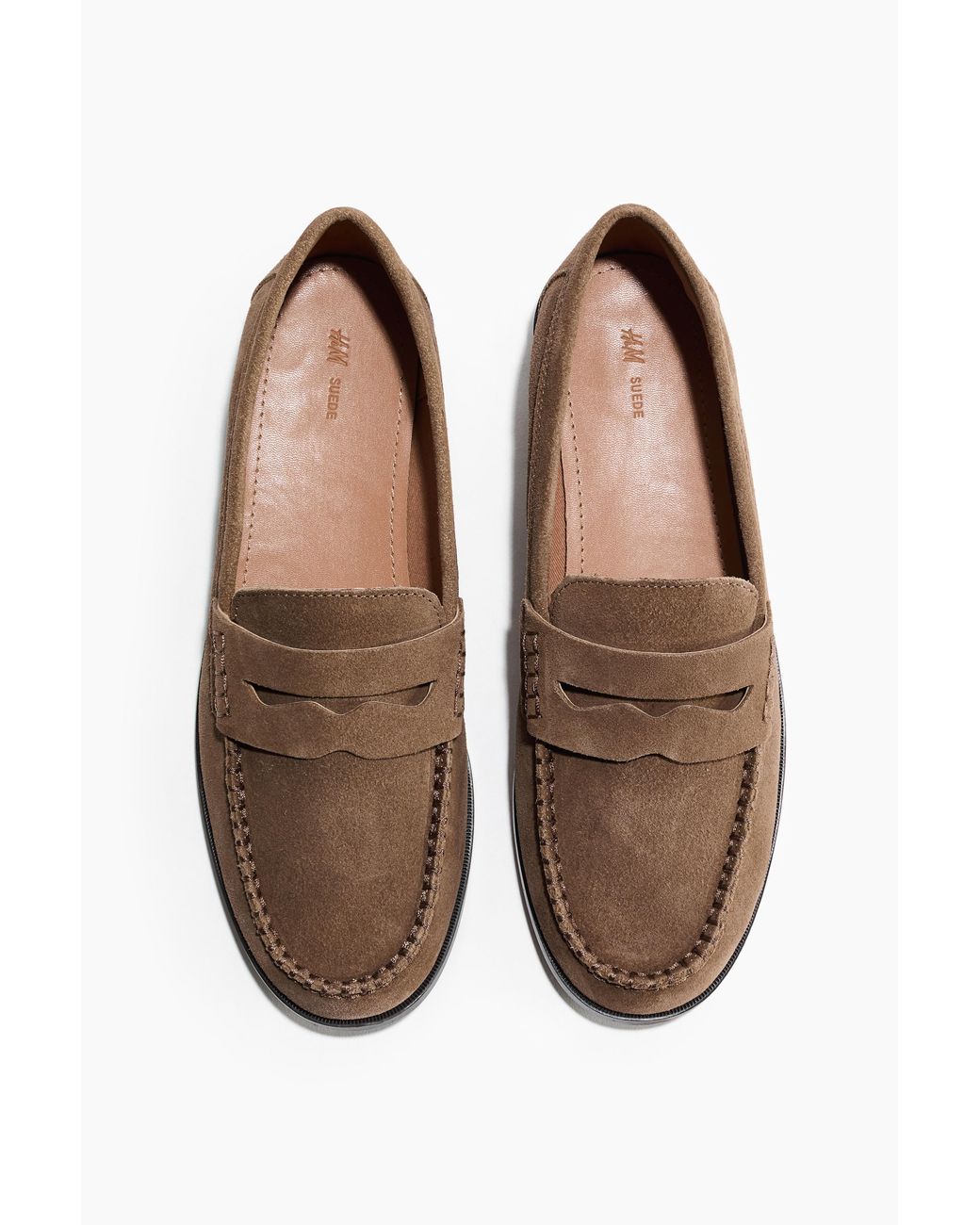 H&M Brown Loafer aus Leder