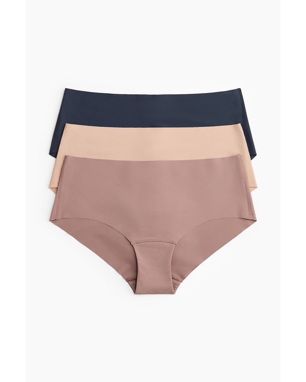 H&M Set Van 3 No-show Slips in het Pink