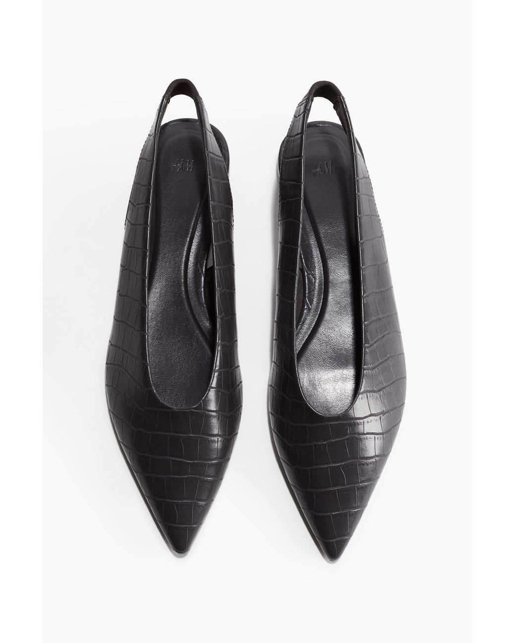 H&M Black Spitze Slingpumps