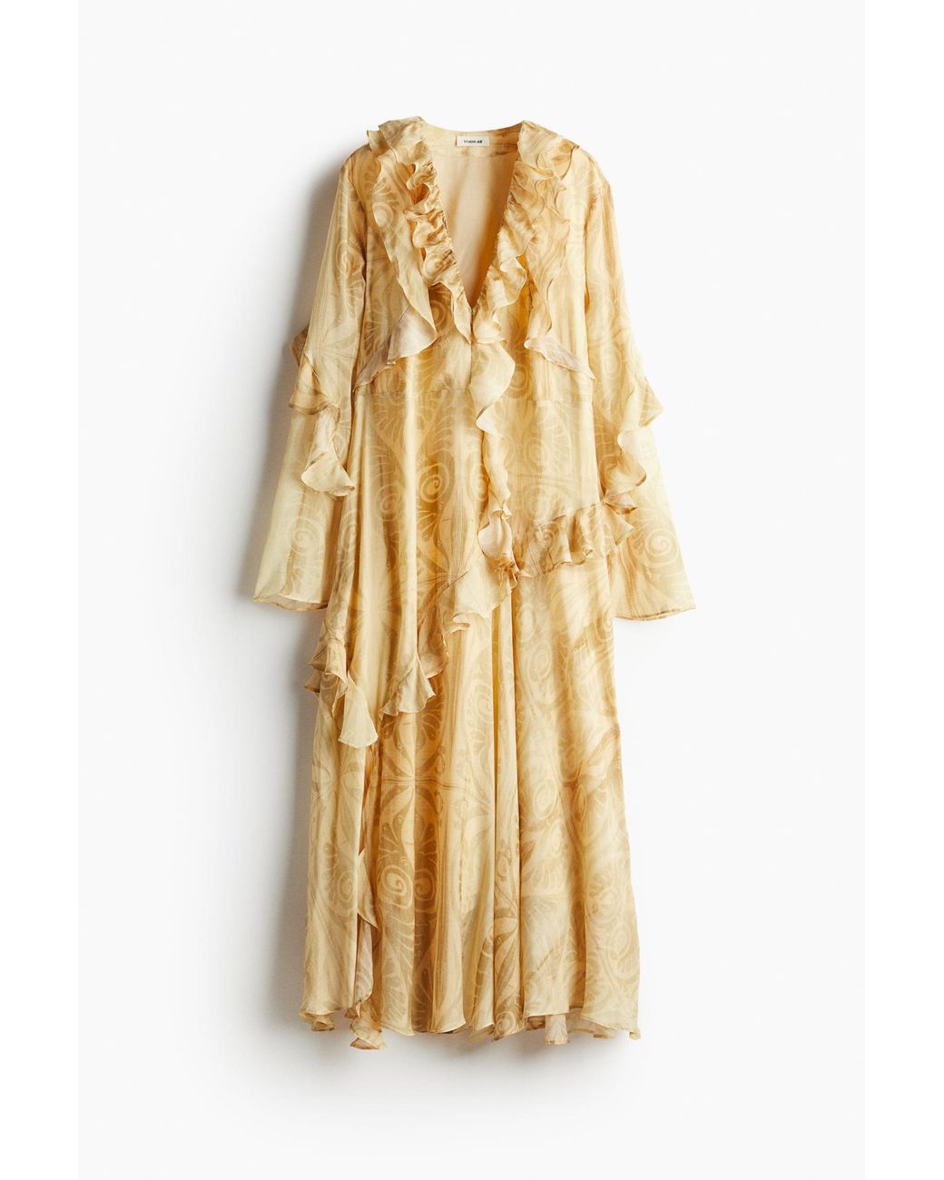 Halter Neck Zalando Gele Jurk Gele Jurk H&m H&M Gedessineerde