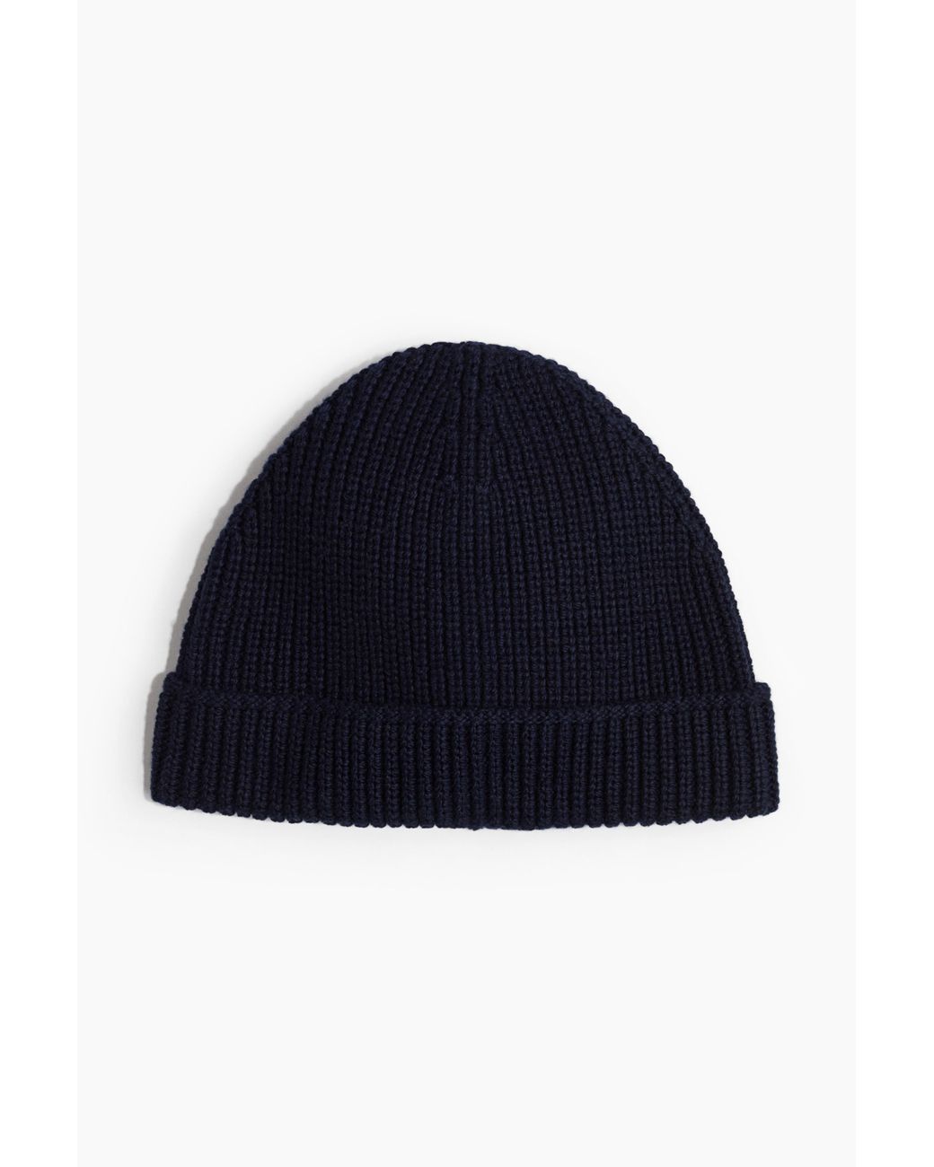 H&M Ribgebreide Muts in het Blue